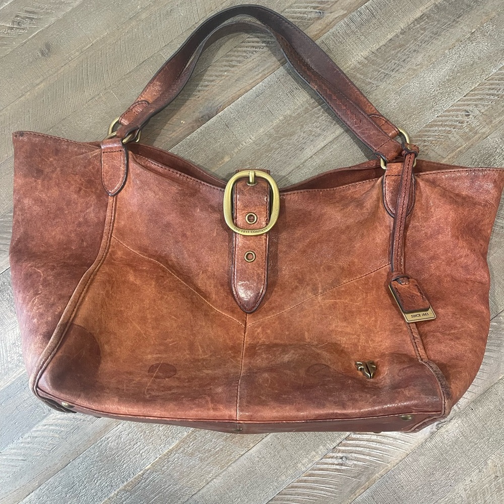 Brown Leather Tote Bag